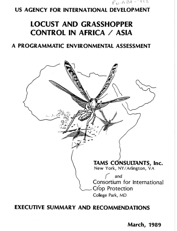 Locust and grasshopper control in Africa/Asia : a programmatic environmental assessment -- executive summary and recommendations