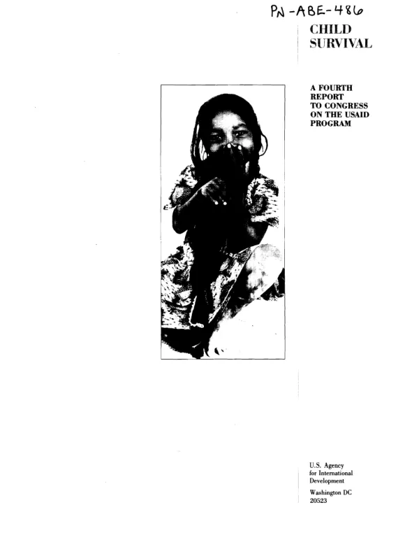 Child survival : a fourth report to Congress on the USAID program