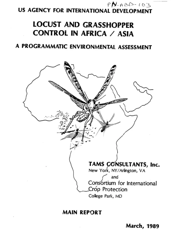 Locust and grasshopper control in Africa/Asia : a programmatic environmental assessment