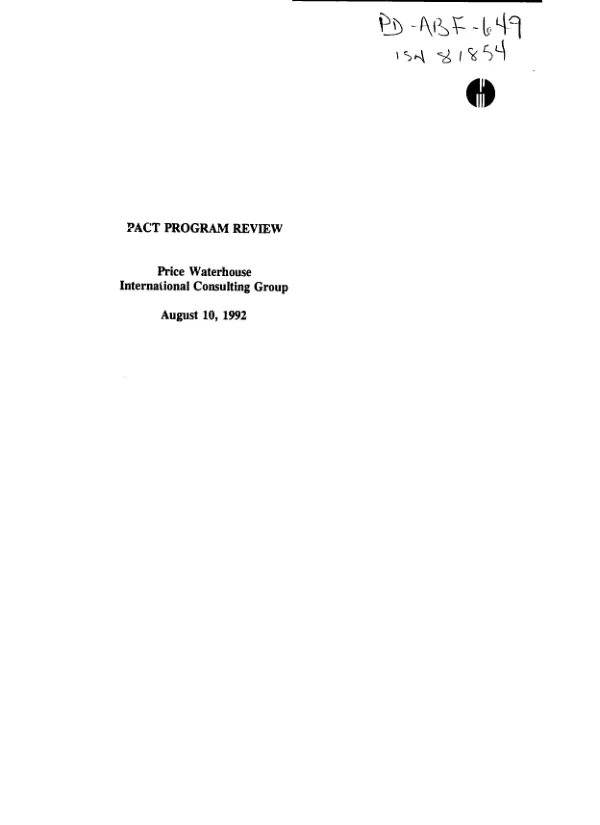 PACT program review