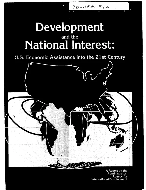 Development and the national interest : U.S. economic assistance into the 21st Century