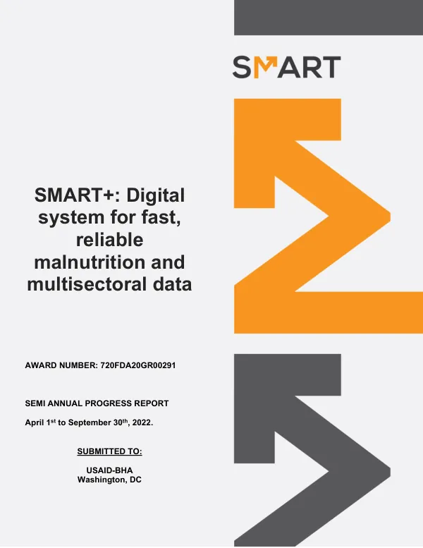 SMART+: Digital system for fast, reliable malnutrition and multisectoral data