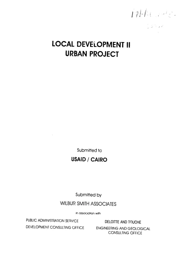 Needs assessment report for educational, health and youth facilities : West District - Alexandria Governorate