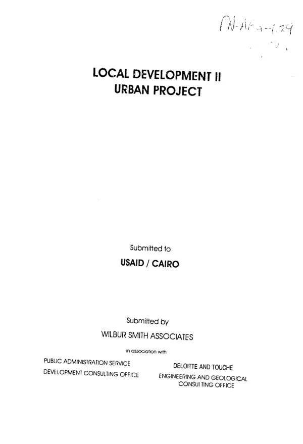 Needs assessment report for educational, health and youth facilities : Nasr City District - Cairo Governorate