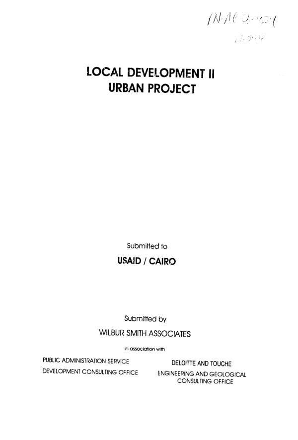 Needs assessment report for education, health, and youth facilities -- Heliopolis District - Cairo Governorate