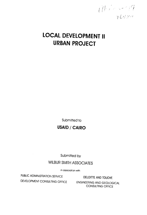 Needs assessment report for education, health and youth facilities -- Cairo Governorate - El Sahel District