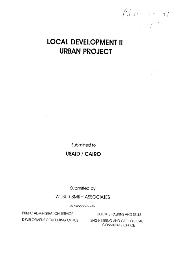Needs assessment report for education, health and youth facilities -- Port Fouad District - Port Said Governorate