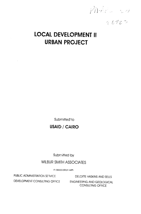 Needs assessment report for educational, health and youth facilities -- El Ganaien District - Suez Governorate