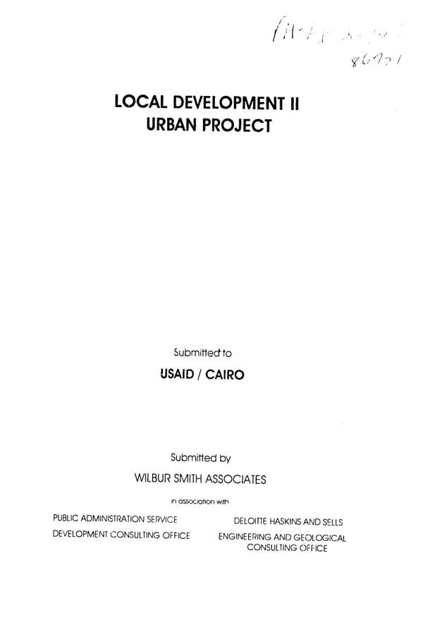Needs assessment report for education, health, and youth facilities -- El Arab District - Port Said Governorate