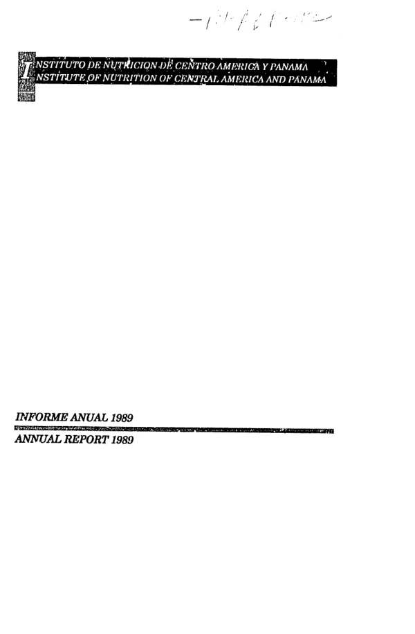 INCAP : Informe anual 1989 = annual report 1989