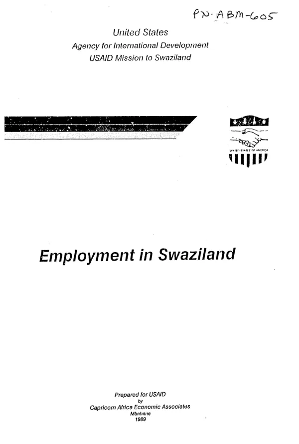 Employment in Swaziland