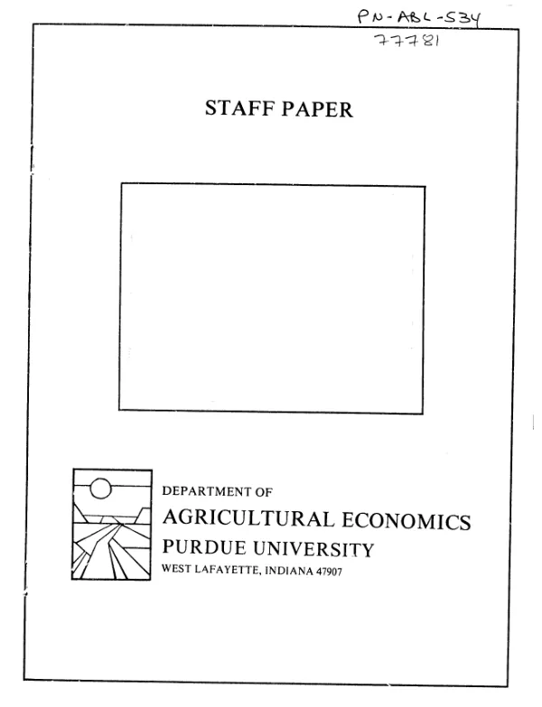Documentation of research for farming systems in Northern Cameroon, 1986-1988