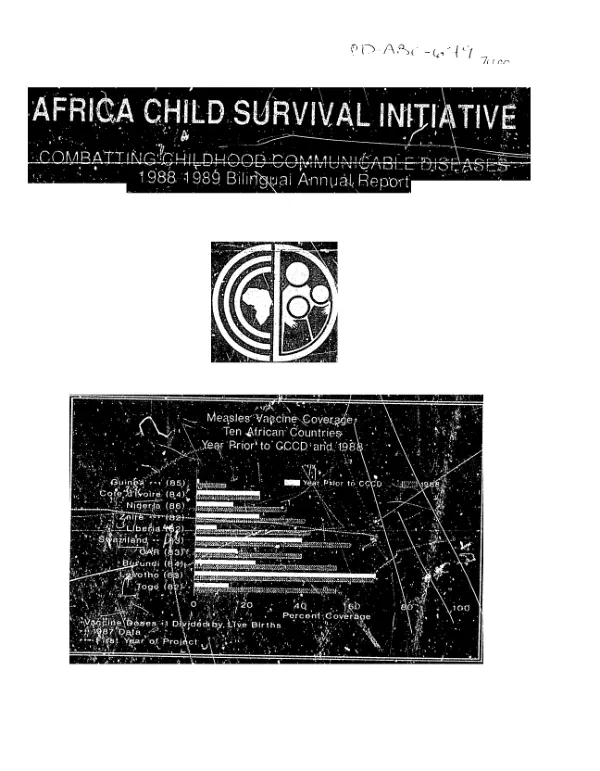 Africa child survival initiative : combatting childhood communicable diseases 1988-1989 bilingual annual report