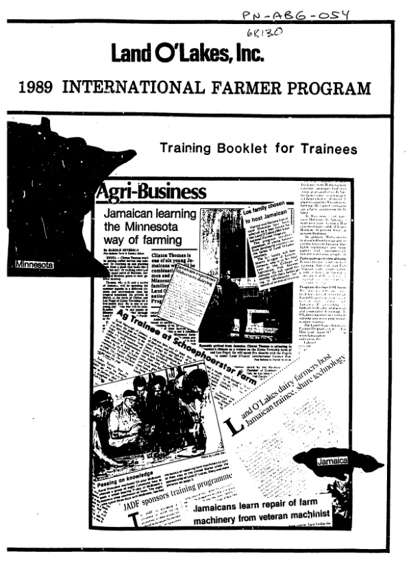 Land O" Lakes, Inc. 1989 international farmer program : training booklet for trainees