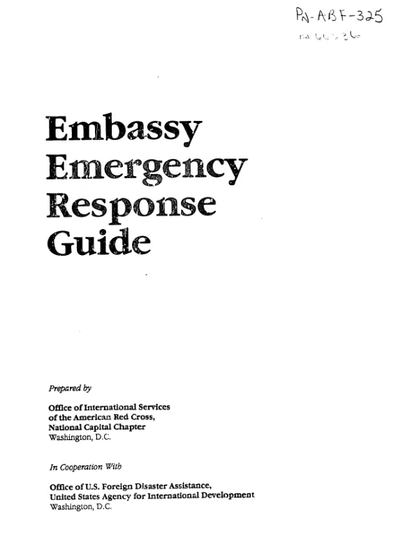 Embassy emergency response guide
