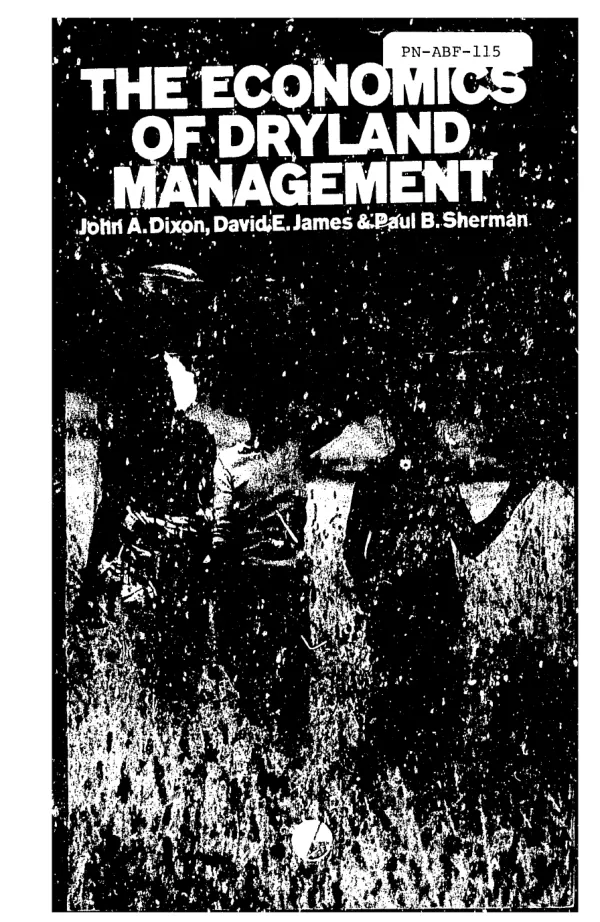 Economics of dryland management