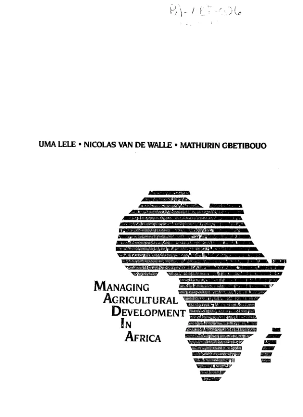 Cotton in Africa : an analysis of differences in performance