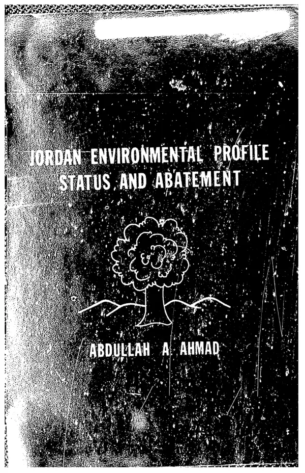 Jordan environmental profile : status and abatement