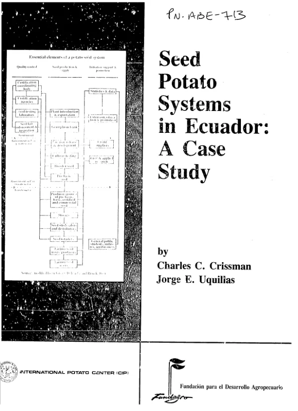 Seed potato systems in Ecuador : a case study