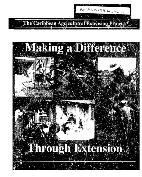 Caribbean agricultural extension project : making a difference through extension