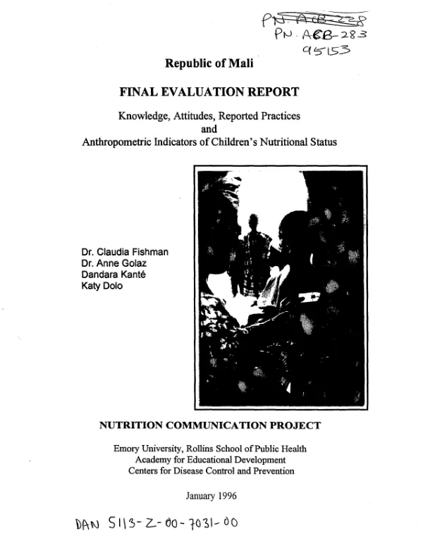 Executive summary of final evaluation, August, 1989 -- Liberia primary health care project, phase I