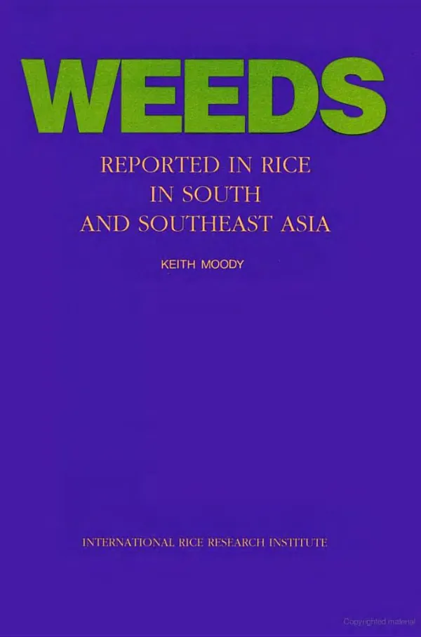 Weeds reported in rice in South and Southeast Asia
