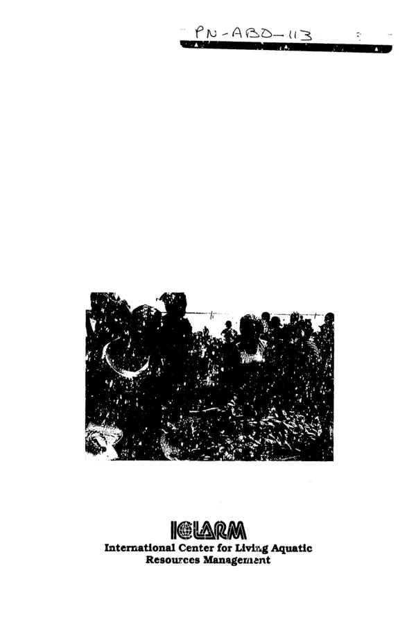 ICLARM report 1988