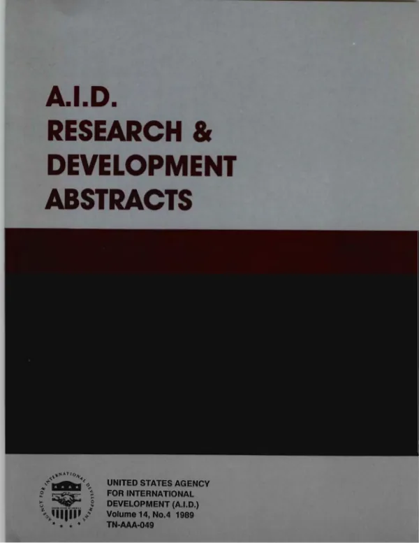 A.I.D. research and development abstracts [ARDA], v. 14, no. 4