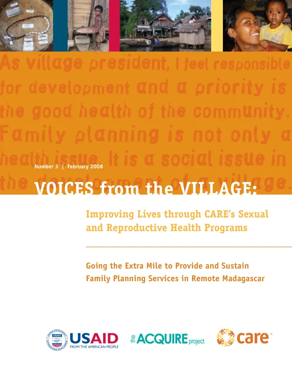 Going the extra mile to provide and sustain family planning services in remote Madagascar