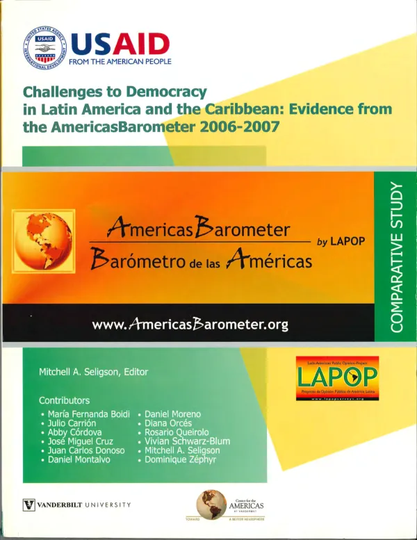 Challenges to democracy in Latin America and the Caribbean : evidence from the AmericasBarometer 2006-07