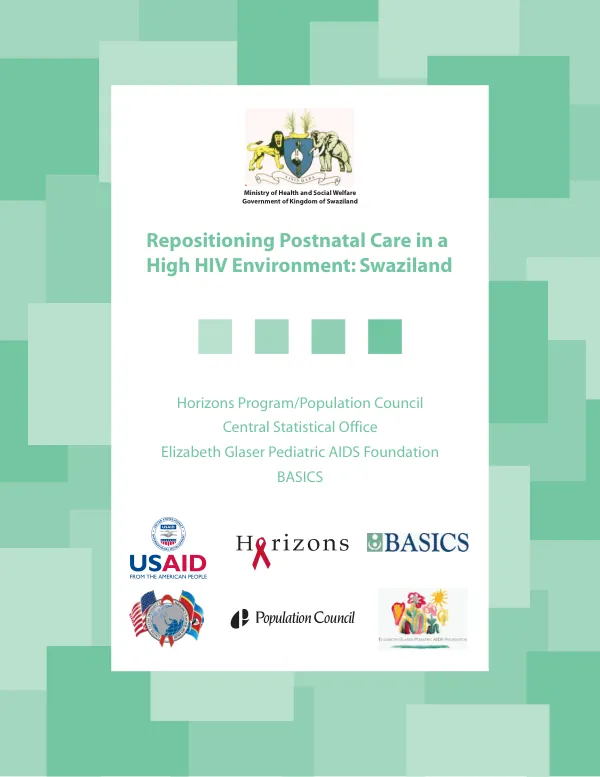 Repositioning postnatal care in a high HIV environment : Swaziland