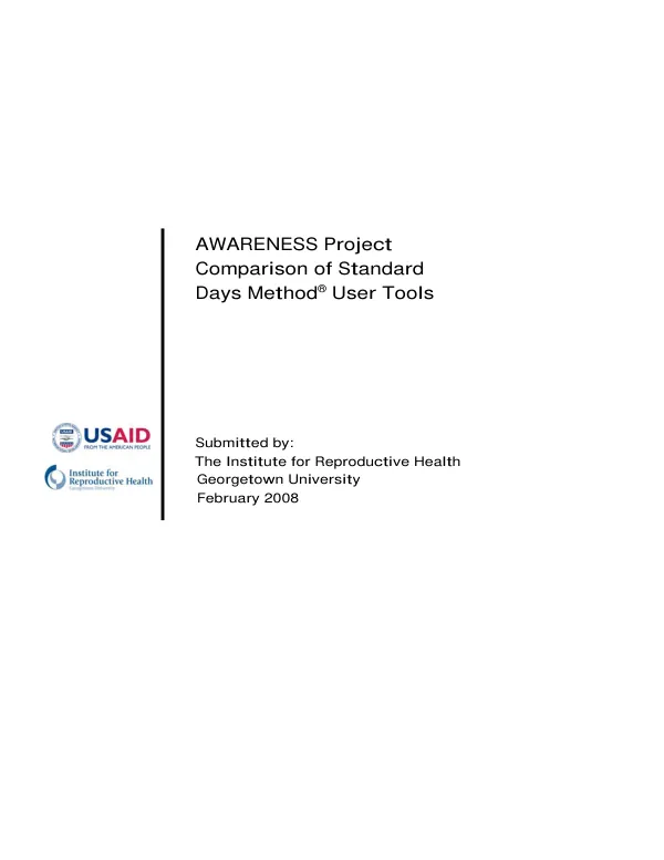 Comparison of Standard Days Method(R) user tools