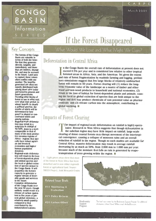 If the forest disappeared : what would we lose and what might we gain?