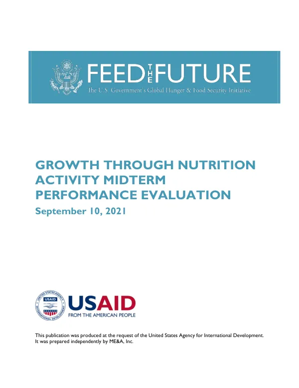 Growth through nutrition activity : midterm performance evaluation