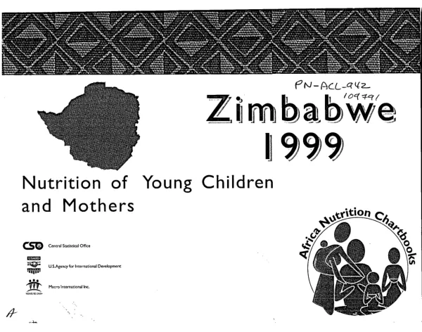 Nutrition of young children and mothers in Zimbabwe : findings from the 1999 Zimbabwe DHS