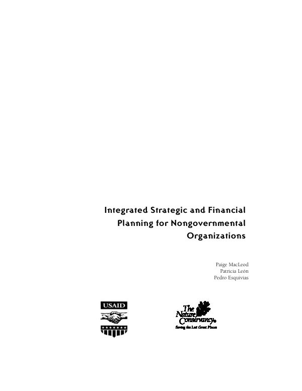 Integrated strategic and financial planning for nongovernmental organizations