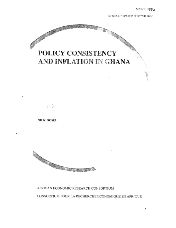 Policy consistency and inflation in Ghana
