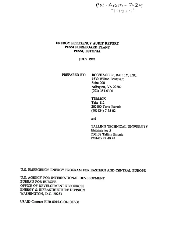 OFDA participation in Operation Joint Endeavor -- lessons learned