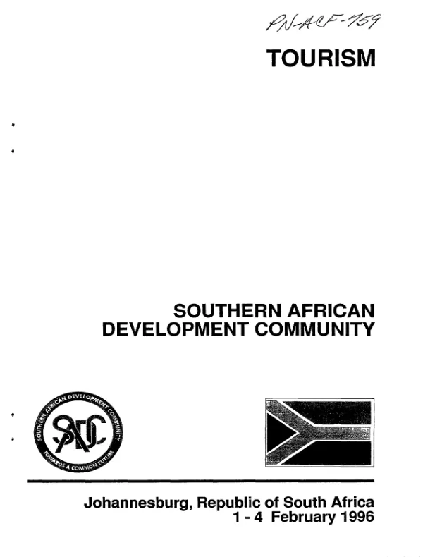 Tourism : Southern African Development Community, Johannesburg, Republic of South Africa, 1-4 February 1996