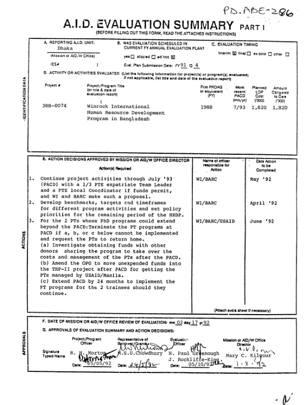 Towards the documentation and evaluation of the PCI [Project Concern International] immunization project in the Maluku Province, Indonesia -- January 23-February 12, 1996
