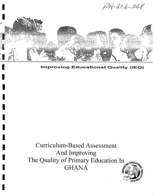 Curriculum-based assessment and improving the quality of primary education in Ghana