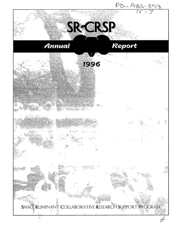 SR-CRSP [small ruminant-collaborative research support program] : annual report 1996