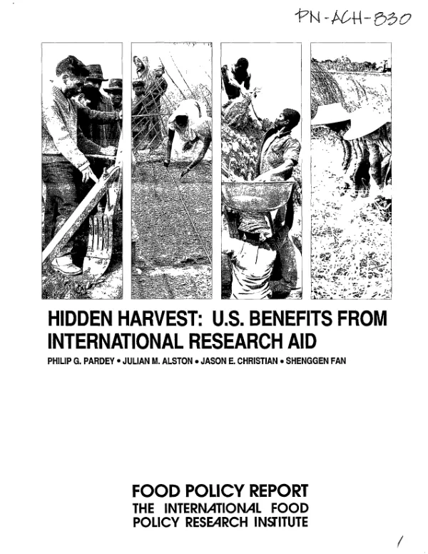 Hidden harvest : US benefits from international research aid