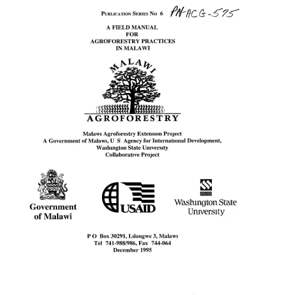 Field manual for agroforestry practices in Malawi