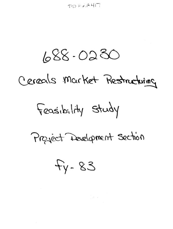 Malian food sector strategy : a review and evaluation of its contents in relation to the USAID development program in Mali