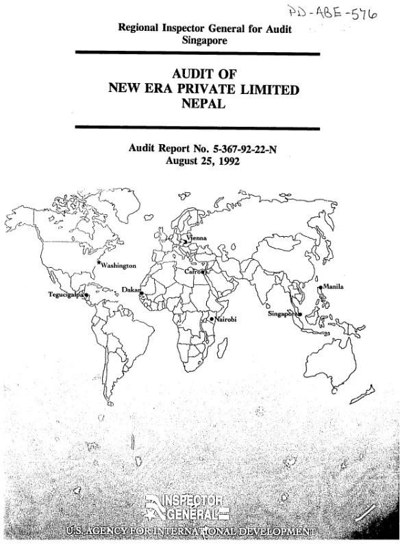 Audit of New Era Private Limited Nepal