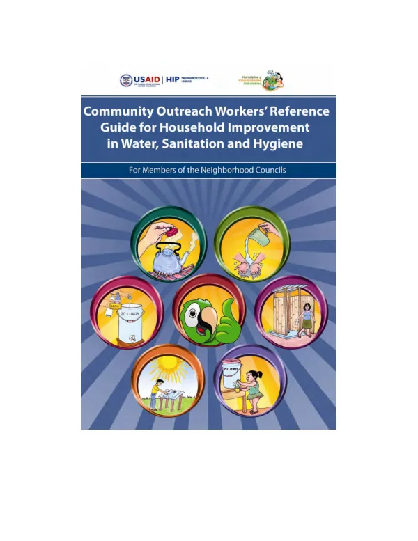 Community outreach workers" reference guide for household improement in water, sanitation and hygiene