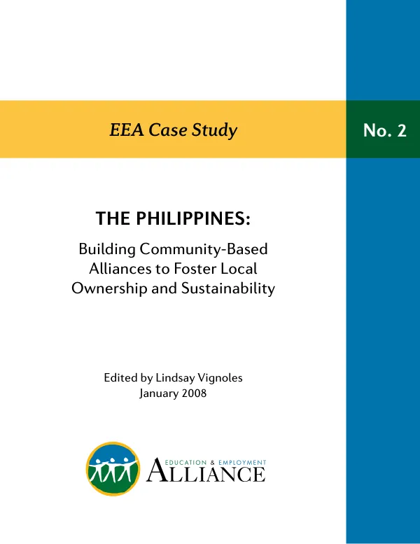 The Philippines : building community-based alliances to foster local ownership and sustainability