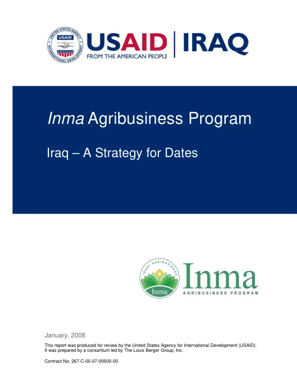 Iraq - a strategy for dates