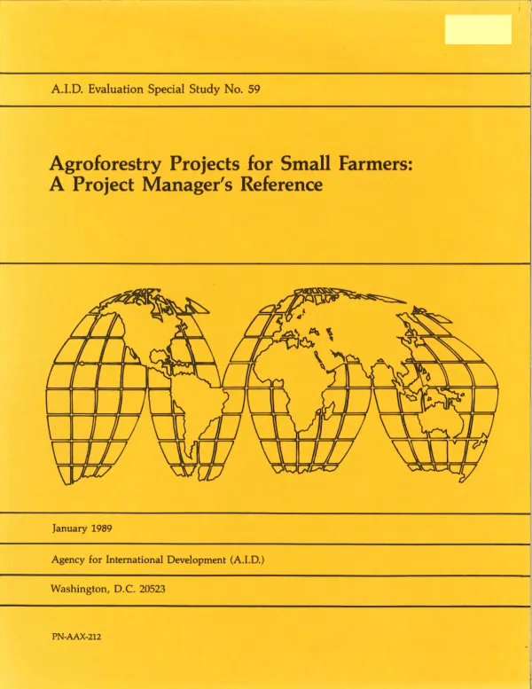 AWARENESS project : Bolivia country report 2001-2006
